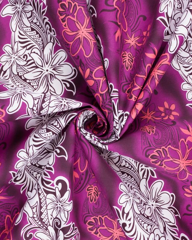 Polynesian fabric KARI Purple - Tissushop